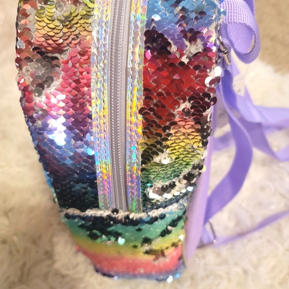Girls Sequined Backpack - Picture 3 of 10